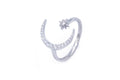 Anello regolabile moon brill in argento 925 - Iride Shop - Accessori da Donna