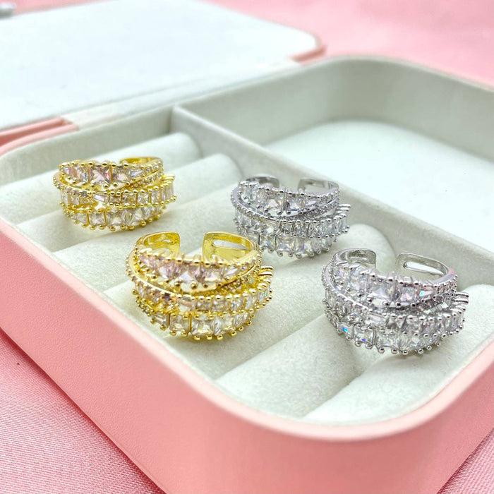 Anello regolabile multi rools diamond - Iride Shop - Accessori da Donna