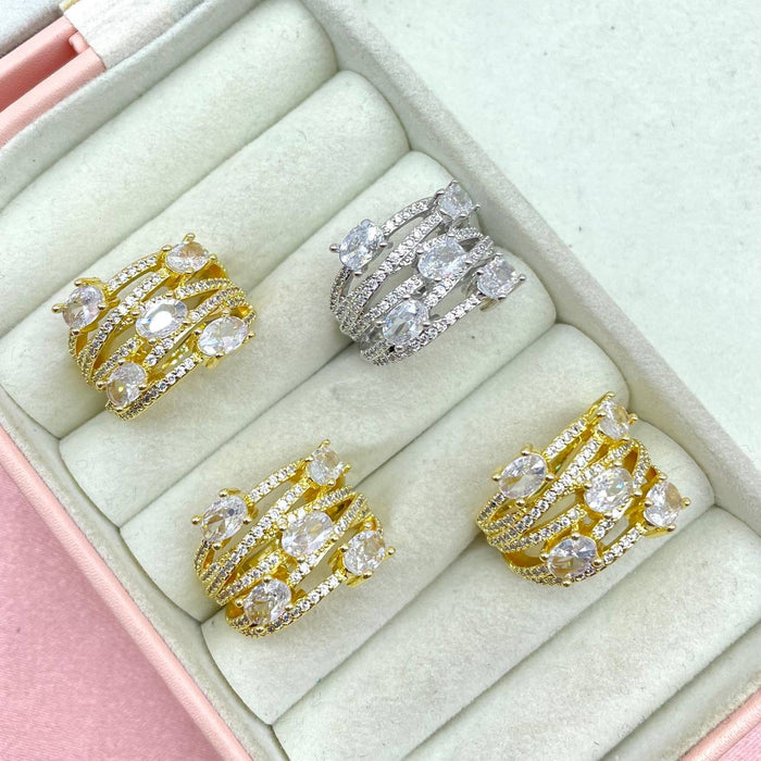 Anello regolabile multifili gemma - Iride Shop - Accessori da Donna