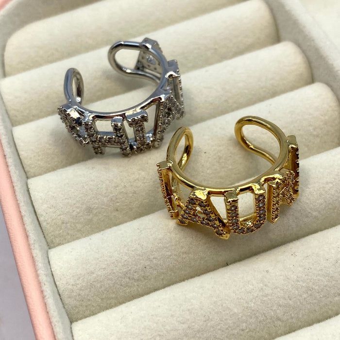 Anello regolabile name (max 6 lettere) - Iride shop - accessori donna