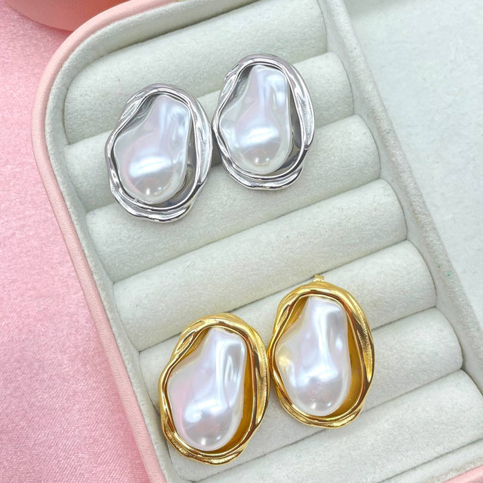 Anello regolabile perla abstract