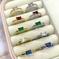 Anello regolabile pietra simply in argento 925 - Iride Shop - Accessori da Donna
