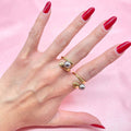 Anello regolabile simply con pallina