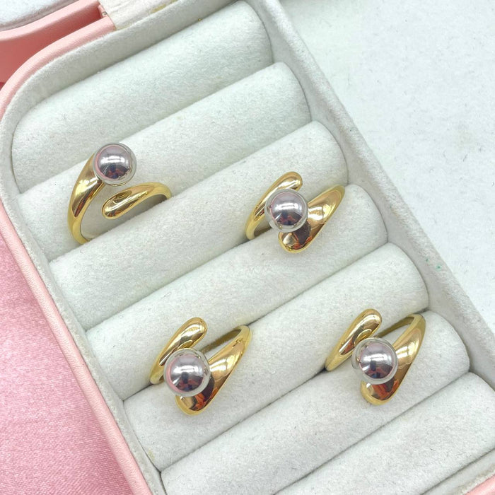 Anello regolabile simply con pallina