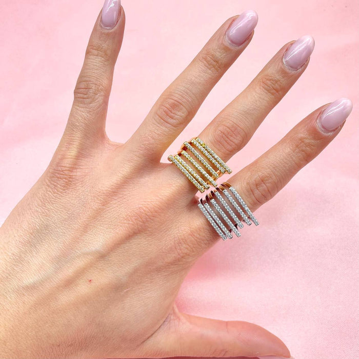 Anello regolabile six shine - Iride Shop - Accessori da Donna