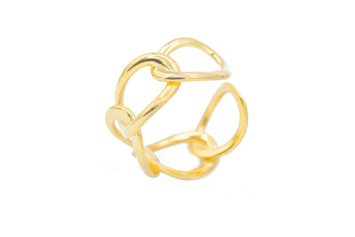 Anello regolabile slim caten in argento 925 - Iride Shop - Accessori da Donna
