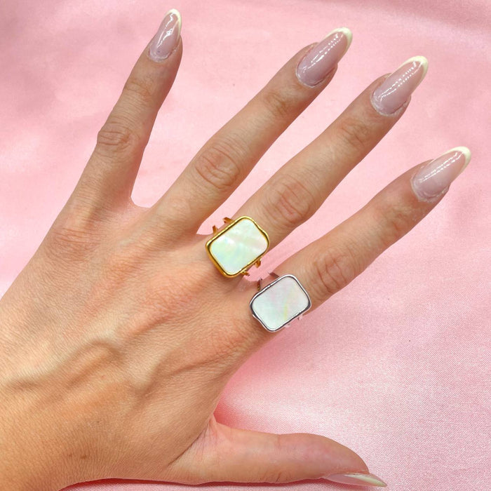 Anello regolabile stone asimettric - Iride Shop - Accessori da Donna