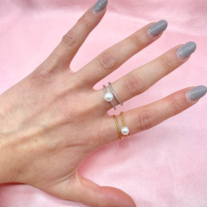 Anello regolabile torcion perle