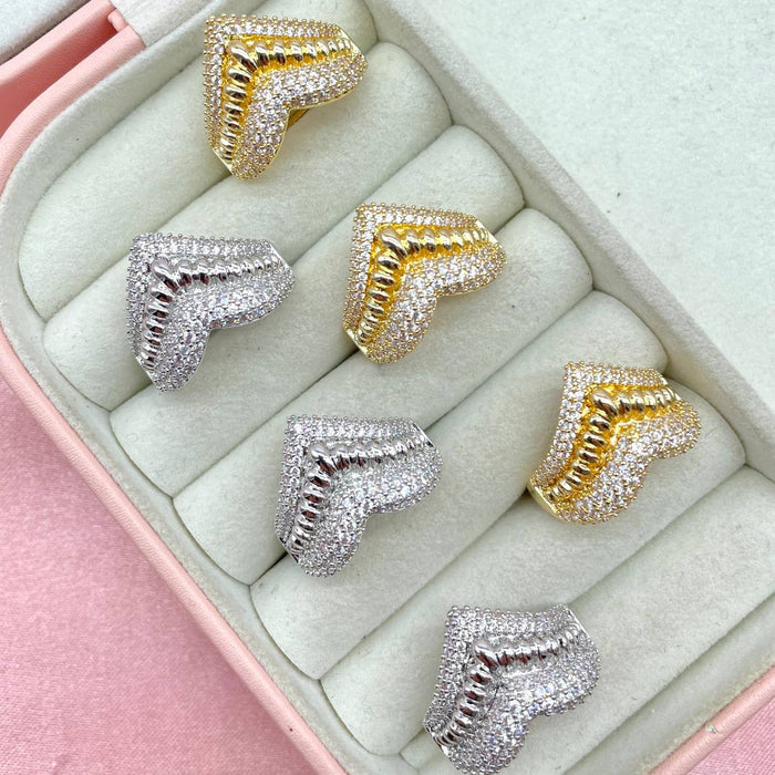 Anello regolabile triangle bril