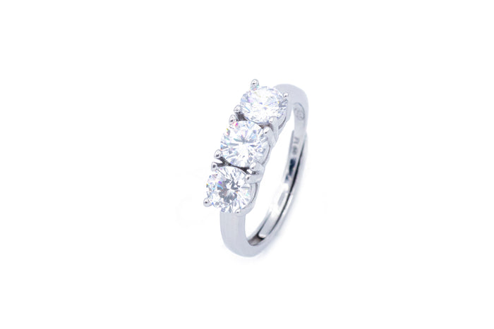 Anello regolabile trilogy in argento 925 - Iride Shop - Accessori da Donna