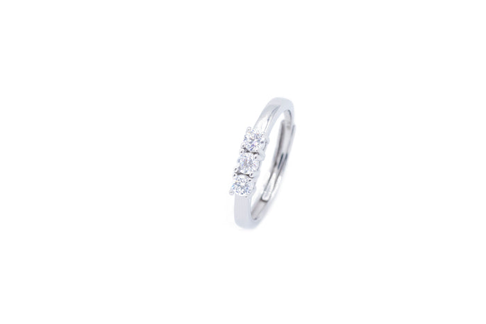 Anello regolabile trilogy in argento 925 - Iride Shop - Accessori da Donna