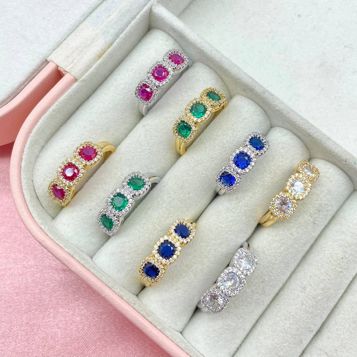 Anello regolabile triple colour - Iride Shop - Accessori da Donna