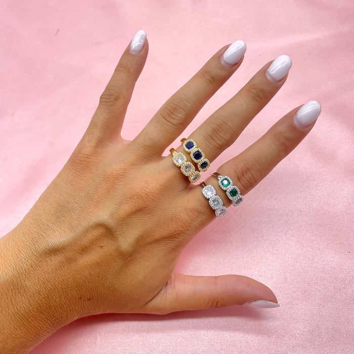 Anello regolabile triple colour - Iride Shop - Accessori da Donna