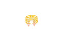 Anello regolabile triple heart in argento 925 - Iride Shop - Accessori da Donna