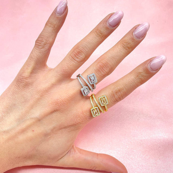 Anello regolabile zirconi brill - Iride Shop - Accessori da Donna
