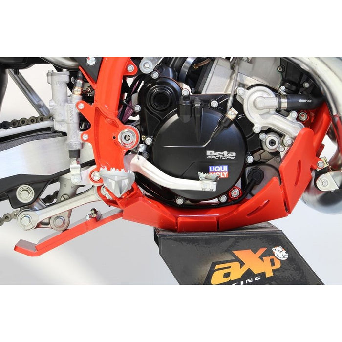 AXP Racing Beta 200RR|125RR (20-) Xtrem Skid Plate with Linkage Guard Red