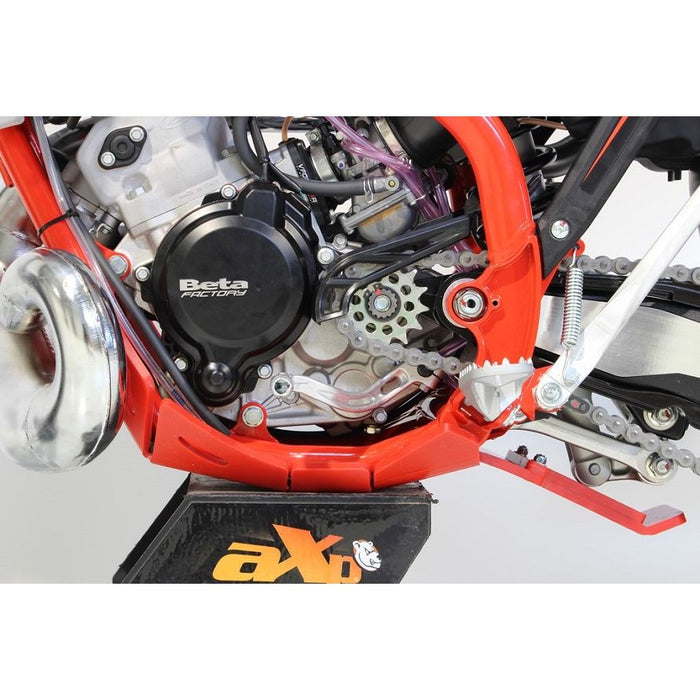 AXP Racing Beta 200RR|125RR (20-) Xtrem Skid Plate with Linkage Guard Red