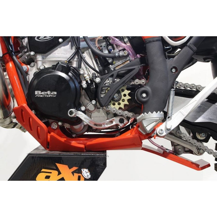 AXP Racing Beta 300RR|250RR (18-19) Xtrem Skid Plate with Linkage Guard Red