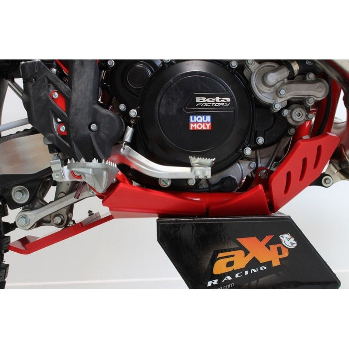AXP Racing Beta 300RR|250RR (25-) Xtrem Skid Plate with Linkage Guard Red