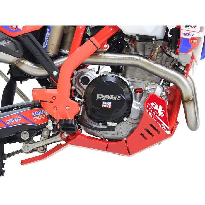AXP Racing Beta 4-stroke RR|Race Edition (24-) Xtrem Skid Plate with Linkage Guard Red