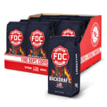 FDC Coffee packaging with 'Backdraft' flavor on a white background