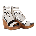 Becca Wedge - Ceramic Crackle Wedge Western Fashion by Lane