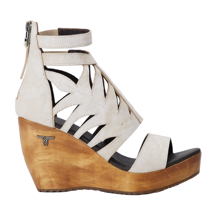 Becca Wedge - Ceramic Crackle Wedge Western Fashion by Lane