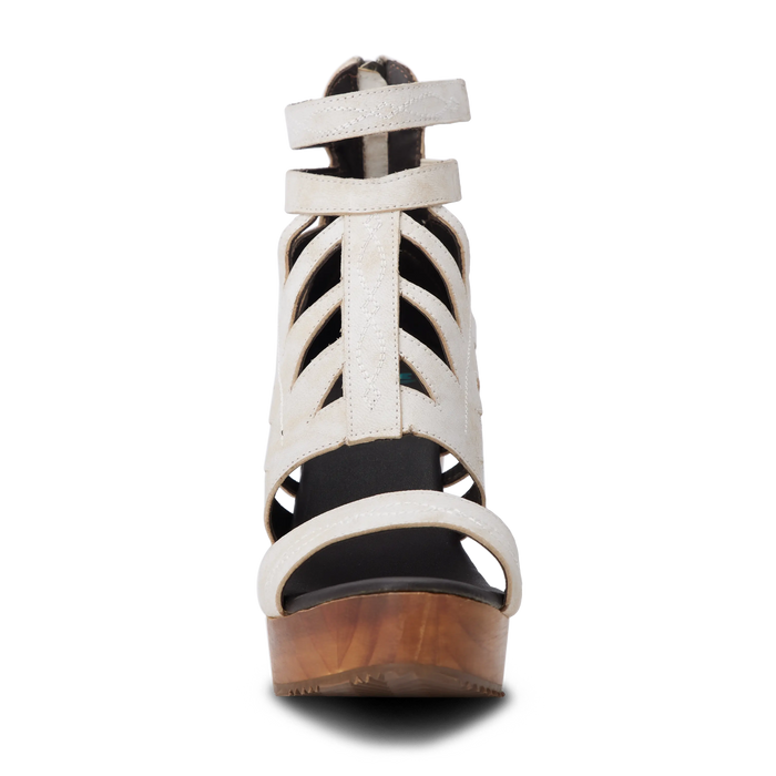 Becca Wedge - Ceramic Crackle Wedge Western Fashion by Lane