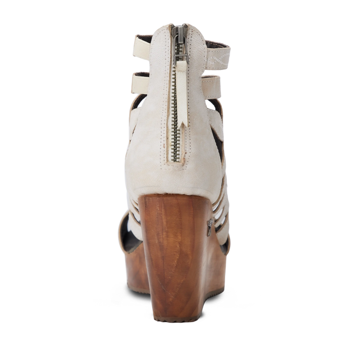 Becca Wedge - Ceramic Crackle Wedge Western Fashion by Lane