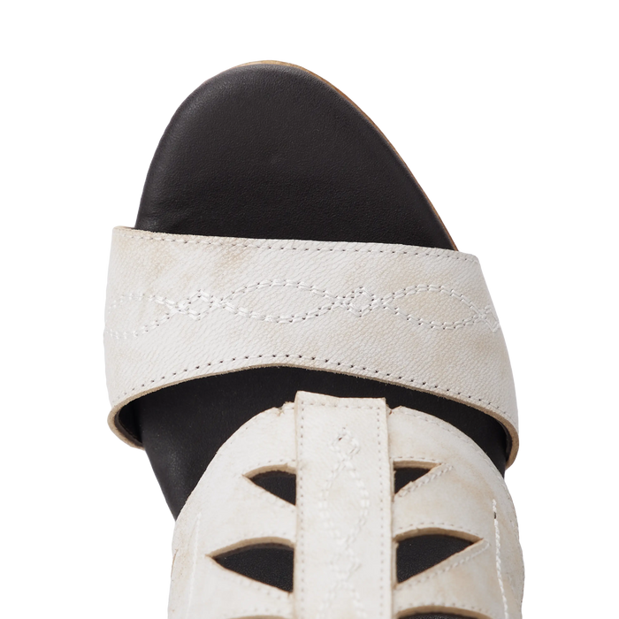 Becca Wedge - Ceramic Crackle Wedge Western Fashion by Lane