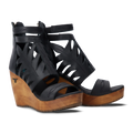 Becca Wedge - Jet Black Wedge Western Fashion by Lane