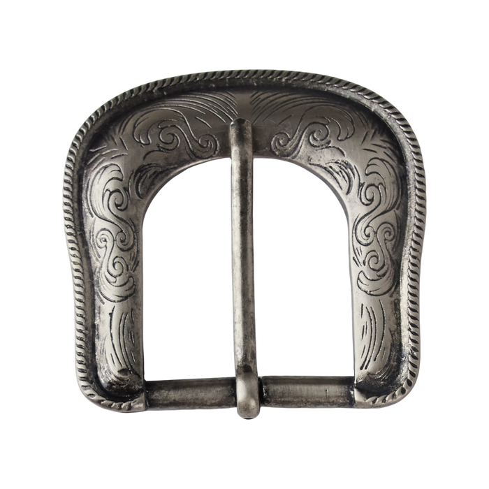 Belt Buckle - Silver Single Belt Western Fashion by Lane