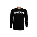 Beta Motorcycles 1990s Retro Black Long-Sleeve T-Shirt