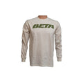 Beta Motorcycles 1990s Retro Natural Long-Sleeve T-Shirt