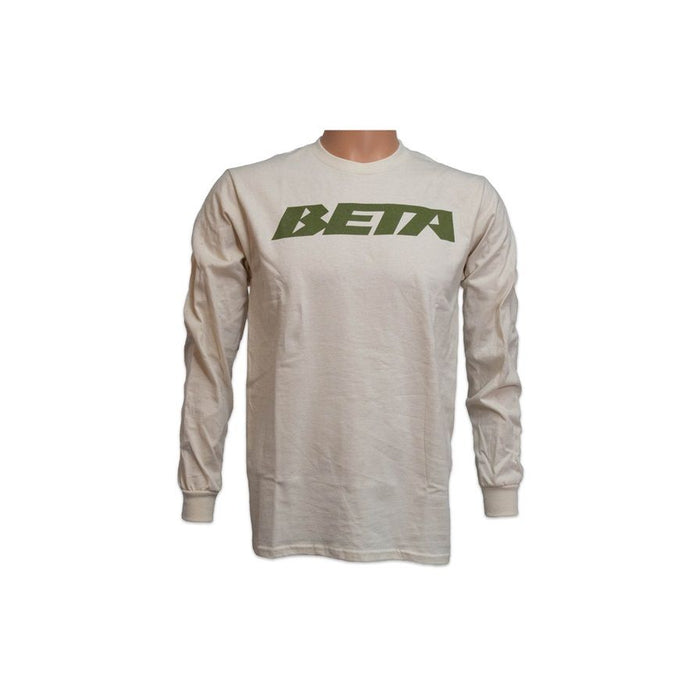 Beta Motorcycles 1990s Retro Natural Long-Sleeve T-Shirt