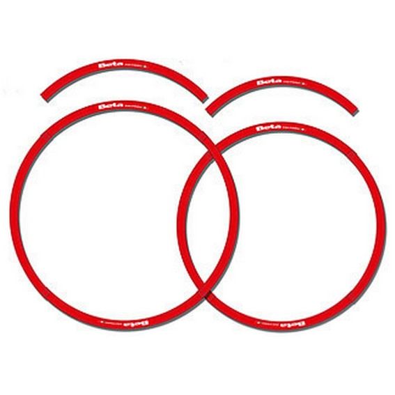 Beta Rim Decal Set Red