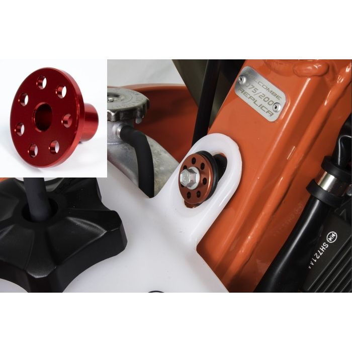 Beta SHR Billet Aluminium Red Anodized Fuel Tank Spacer