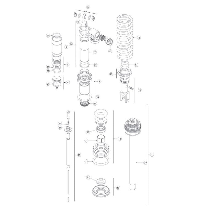 Beta XTrainer (16-) Shock Gasket Kit