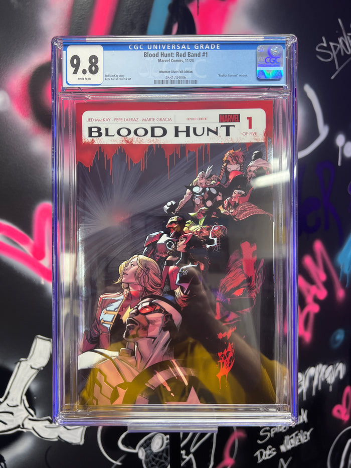 BLOOD HUNT RED BAND #1 WHATNOT SILVER EXCLUSIVE FOIL CGC 9.8