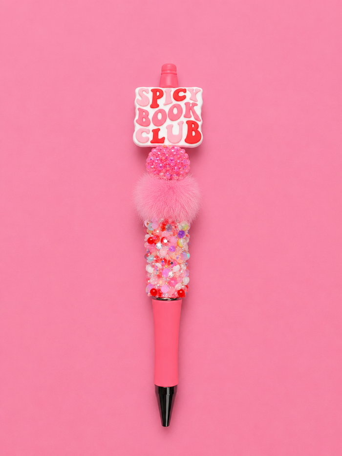Spicy book club pink sprinkle pen