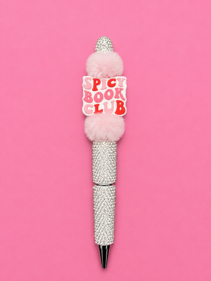 Spicy book club clear crystal pen