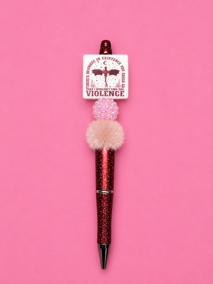 Fourth wing, maroon dragon pen