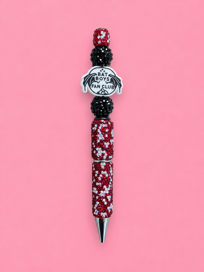 Bookish inspired, custom glitter pens