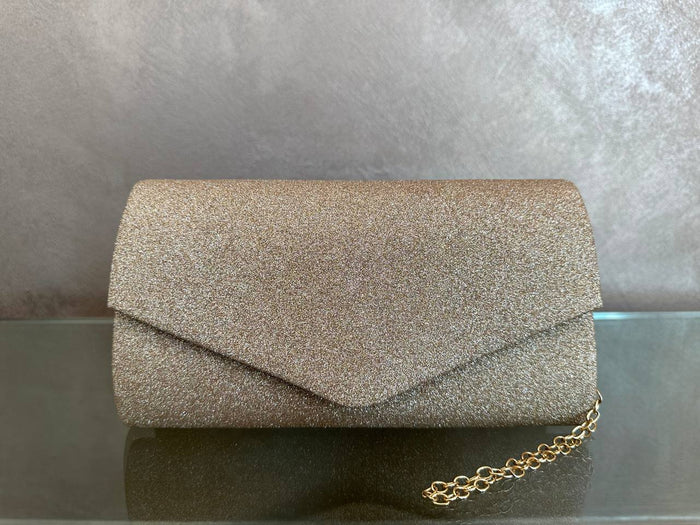 Borsa clutch con tracolla e brillantini - Iride Shop - Accessori da Donna