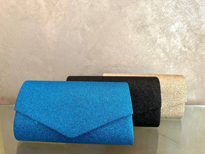 Borsa clutch con tracolla e brillantini - Iride Shop - Accessori da Donna