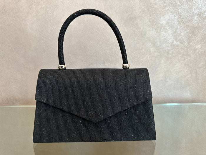 Borsa con manico e tracolla brillantinata - Iride Shop - Accessori da Donna