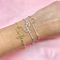 Bracciale con nome personalizzato in argento 925 - Iride Shop - Accessori da Donna