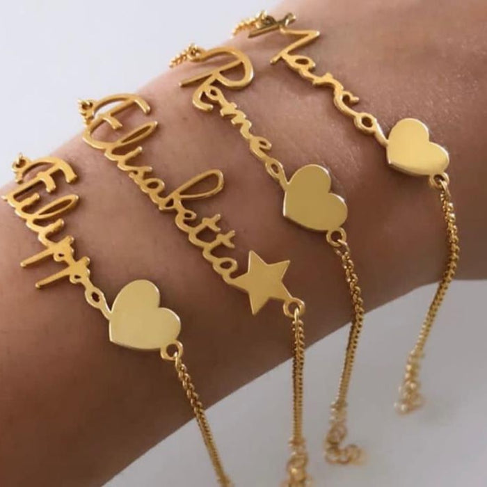 Bracciale con nome personalizzato in argento 925 - Iride Shop - Accessori da Donna