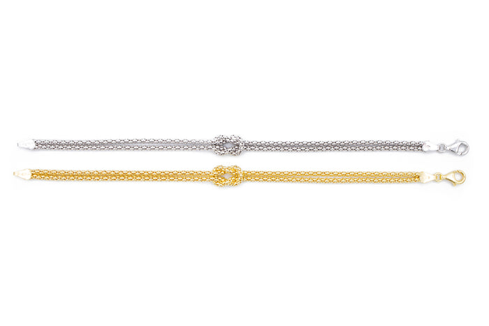 Bracciale intreccio in argento 925 - Iride Shop - Accessori da Donna