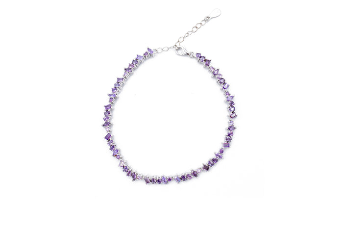 Bracciale multi diamond colour in argento 925 - Iride Shop - Accessori da Donna
